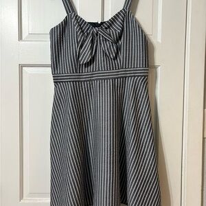 Striped Black and White Dress